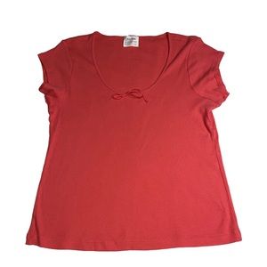 Calvin Klein Coral Stretch Pajama Sleep Top - Women’s Large